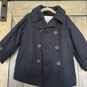 Carter's Boys Navy Pea Coat Size 4T